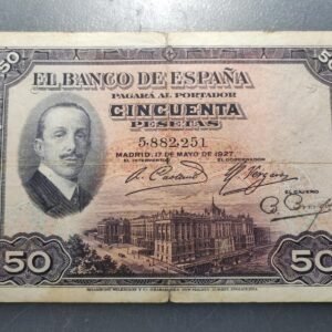 ESPAÑA 50 PESETAS 17/05/1927 P-72a