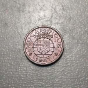MOZAMBIQUE 50 CENTAVOS 1957 SC UNC BRILLO ORIGINAL