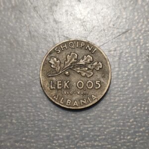 ALBANIA OCUPACION ITALIANA 0,05 LEK 1940 MBC