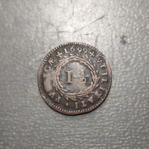 PORTUGAL PEDRO II 1 1/2 REIS 1699 MBC