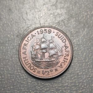 SUDAFRICA SOUTH AFRICA ELIZABETH II 1/2 PENNY 1959 SC UNC
