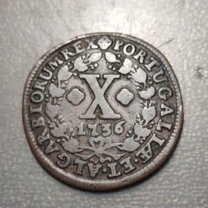 PORTUGAL 10 REIS 1736 MBC