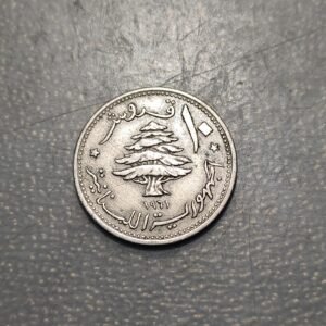 LIBANO LEBANON 10 PIASTRES 1961 MBC