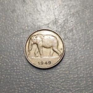 CONGO BELGA BELGIAN CONGO 1 FRANCO 1 FRANC 1949 MBC+