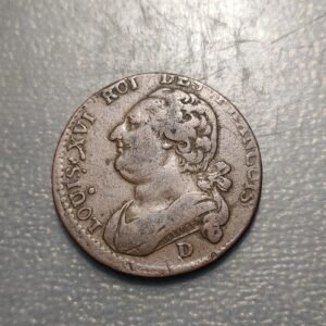 FRANCIA FRANCE 12 DENIERS 1792 D DIJON MBC