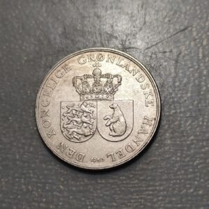 DINAMARCA DENMARK GROENLANDIA GREENLAND 1 KRONE 1960 KM 10a EBC/EBC+