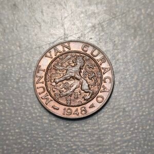 CURAÇAO 2 1/2 CENT 1948 KM 42 SC UNC BRILLO ORIGINAL