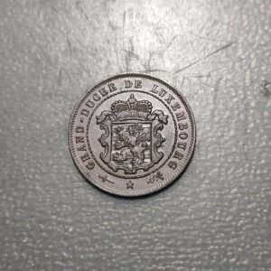 LUXEMBURGO LUXEMBOURG 2 1/2 CENTIMES 1870 DOT ABOVE BARTH MINTAGE 210.000 RARE