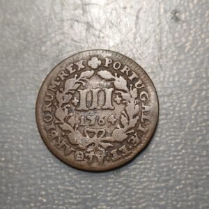 PORTUGAL JOSE I JOSEPHUS XXX 3 REIS 1764 MBC-/MBC
