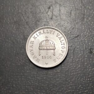 HUNGRIA HUNGARY 20 FILLER 1914 HB EBC