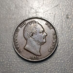 GREAT BRITAIN GRAN BRETAÑA WILLIAM IV 1/2 PENNY 1831 MBC-/MBC