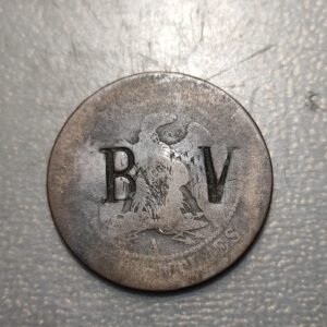 FRANCIA FRANCE 10 CENTIMES 1855 A CONTRAMARCAS BV/B