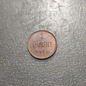 FINLANDIA FINLAND 1 PENNI 1912 SC UNC BRILLO ORIGINAL