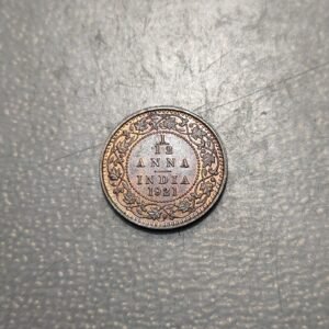 BRITISH INDIA INDIA BRITANICA GEORGE V 1/12 ANNA 1921 SC UNC BRILLO ORIGINAL