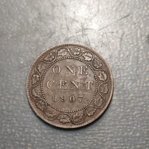 CANADA EDWARD VII 1 CENT 1907 EBC