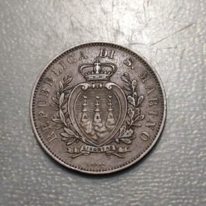 SAN MARINO 10 CENTESIMI 1893 MBC+