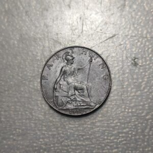 GREAT BRITAIN GRAN BRETAÑA GEORGE V FARTHING 1912 EBC/EBC+