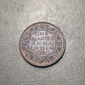 BRITISH INDIA INDIA BRITANICA GEORGE VI 1/4 ANNA 1940