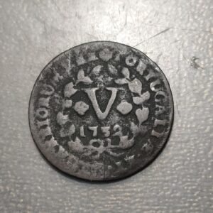 PORTUGAL JOAO V 5 REIS 1732 BC