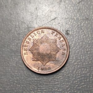 PERU 2 CENTAVOS 1949 EBC+ BRILLO ORIGINAL