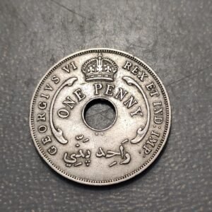 BRITISH WEST AFRICA GEORGE VI 1 PENNY 1947 KN KM 19