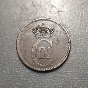 DINAMARCA DENMARK CHRISTIAN IX 5 ORE 1874 MBC