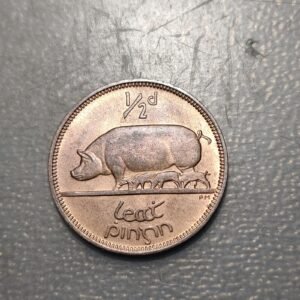 IRLANDA IRELAND 1/2 PENNY 1966 KM 10 SC UNC BRILLO ORIGINAL