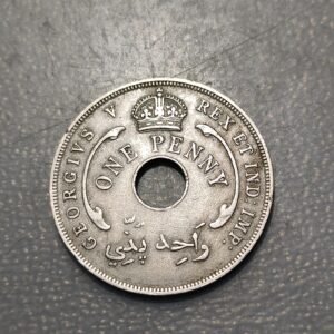 BRITISH WEST AFRICA GEORGE V 1 PENNY 1933 KM 9 MBC