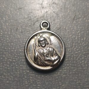 MEDALLA RELIGIOSA SAN JUDAS TADEO BRONCE PLATEADO