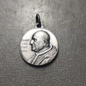 MEDALLA RELIGIOSA ROMA JUAN XXIII PLAZA DE SAN PEDRO PLATA 23x21mm 4,88g