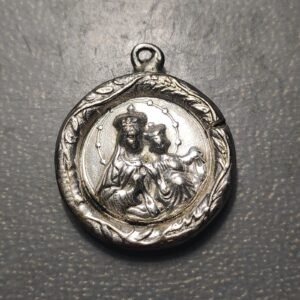 MEDALLA RELIGIOSA NUESTRA SEÑORA DEL CARMEN BRONCE PLATEADO