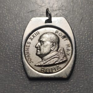 MEDALLA RELIGIOSA ROMA JUAN XXIII PLAZA DE SAN PEDRO NIQUEL 35x30mm 9,75g
