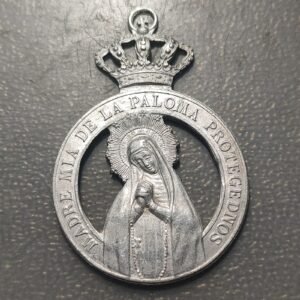 MEDALLA RELIGIOSA VIRGEN DE LA PALOMA ALUMINIO