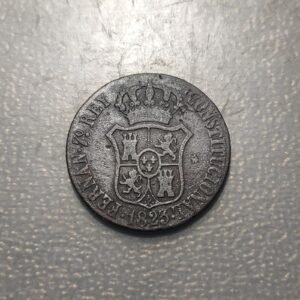 ESPAÑA BARCELONA FERNANDO VII 3 QUARTOS 1823
