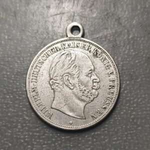 PRUSIA PRUSSIA MEDALLA 1888 KAISER WILHELM I ALEMANIA NIQUEL