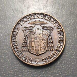 MEDALLA RELIGIOSA ROMA VATICANO SEDE VACANTE 1963 ESCUDO DE CALLORI DI VIGNALE