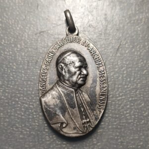 MEDALLA RELIGIOSA MESSINA 1934 MONSEÑOR ANGELO PAINO NUESTRA SEÑORA DE LA CARTA