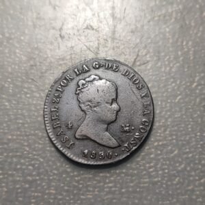 ESPAÑA JUBIA ISABEL II 4 MARAVEDIS 1850