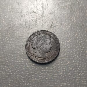 ESPAÑA SEGOVIA ISABEL II 1 CENTIMO DE ESCUDO 1868
