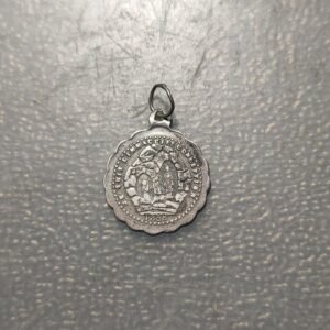 MEDALLA RELIGIOSA 1858 NUESTRA SEÑORA DE LOURDES PLATA