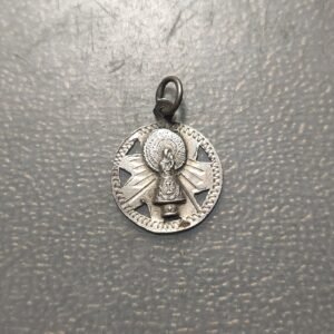MEDALLA RELIGIOSA ZARAGOZA SIGLO XIX NUESTRA SEÑORA DEL PILAR PLATA