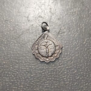 MEDALLA RELIGIOSA SIGLO XIX SANTO CRISTO DE LEZO PLATA