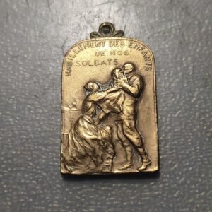 MEDALLA BELGICA 1918 I GUERRA MUNDIAL ROPA PARA LOS HIJOS DE NUESTROS SOLDADOS
