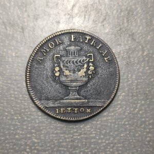 FRANCIA FRANCE FICHA CONTADOR 1793 HORIATII ET CURIATII AMOR PATRIAE