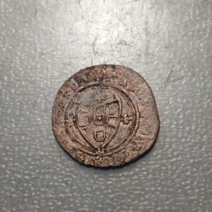 PORTUGAL ALFONSO V (1438-1481) CEITIL ESCUDO CON CASTILLOS