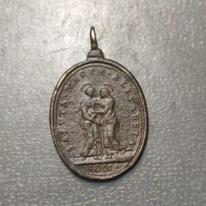 MEDALLA RELIGIOSA ROMA SAN FELIPE NERI SAN PEDRO Y SAN PABLO SIGLO XVIII LATON