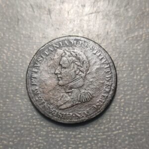 TOKEN WELLINGTON ACUÑADO PARA LOWER CANADA 1813-1814