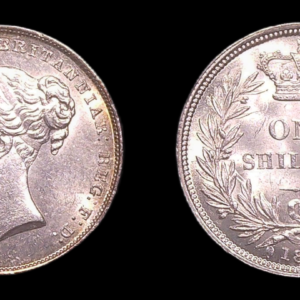 GRAN BRETAÑA GREAT BRITAIN VICTORIA 1 SHILLING 1853