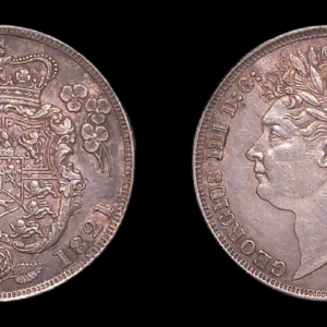 GRAN BRETAÑA GREAT BRITAIN GEORGE III 1 SHILLING 1821