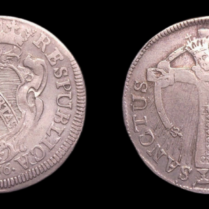 ITALIA LUCCA 25 BOLOGNINI 1756 "SANTA CROCE" 8,22g